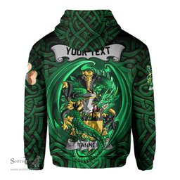 ScotsTee Shop Irish Tanner Coat of Arms Irish Hoodie Family Crest Green Dragon Of Ireland Hoodie
