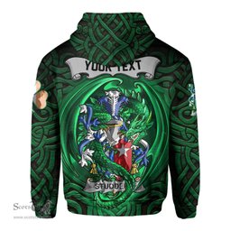 ScotsTee Shop Irish Studdert Coat of Arms Irish Hoodie Family Crest Green Dragon Of Ireland Hoodie