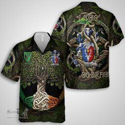 ScotsTee Shop Irish Legg or Legge Coat of Arms Irish Shirt Family Crest Irish Is My Root Short Sleeve Shirt