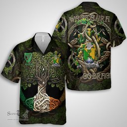 ScotsTee Shop Irish Westenra Coat of Arms Irish Shirt Family Crest Irish Is My Root Short Sleeve Shirt