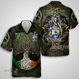 ScotsTee Shop Irish Woulfe Coat of Arms Irish Shirt Family Crest Irish Is My Root Short Sleeve Shirt