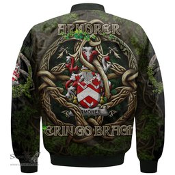 ScotsTee Shop Irish Armorer Coat of Arms Irish Jacket Family Crest Irish Is My Root Bomber Jacket