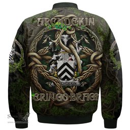 ScotsTee Shop Irish Archdekin Coat of Arms Irish Jacket Family Crest Irish Is My Root Bomber Jacket