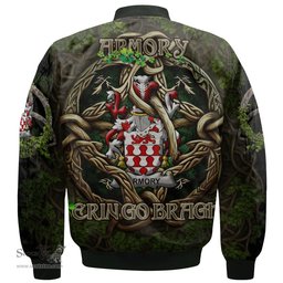 ScotsTee Shop Irish Armory Coat of Arms Irish Jacket Family Crest Irish Is My Root Bomber Jacket