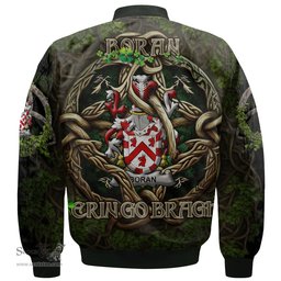 ScotsTee Shop Irish Boran or O Boran Coat of Arms Irish Jacket Family Crest Irish Is My Root Bomber Jacket