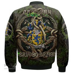 ScotsTee Shop Irish Cadogan Coat of Arms Irish Jacket Family Crest Irish Is My Root Bomber Jacket