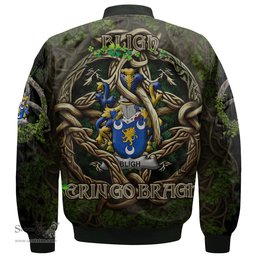 ScotsTee Shop Irish Bligh Coat of Arms Irish Jacket Family Crest Irish Is My Root Bomber Jacket