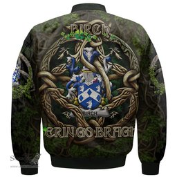 ScotsTee Shop Irish Birch Coat of Arms Irish Jacket Family Crest Irish Is My Root Bomber Jacket