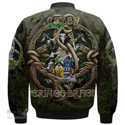ScotsTee Shop Irish Cosby Lord Sydney Coat of Arms Irish Jacket Family Crest Irish Is My Root Bomber Jacket