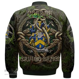 ScotsTee Shop Irish Conran or O Condron Coat of Arms Irish Jacket Family Crest Irish Is My Root Bomber Jacket