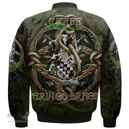 ScotsTee Shop Irish Cuffe Coat of Arms Irish Jacket Family Crest Irish Is My Root Bomber Jacket