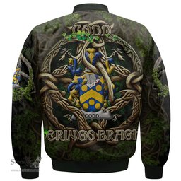 ScotsTee Shop Irish Codd Coat of Arms Irish Jacket Family Crest Irish Is My Root Bomber Jacket