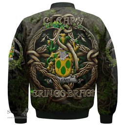 ScotsTee Shop Irish Cleary or O Clery Coat of Arms Irish Jacket Family Crest Irish Is My Root Bomber Jacket