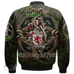 ScotsTee Shop Irish Condon Coat of Arms Irish Jacket Family Crest Irish Is My Root Bomber Jacket