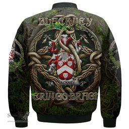 ScotsTee Shop Irish Blackney Coat of Arms Irish Jacket Family Crest Irish Is My Root Bomber Jacket