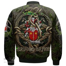 ScotsTee Shop Irish Dick Coat of Arms Irish Jacket Family Crest Irish Is My Root Bomber Jacket