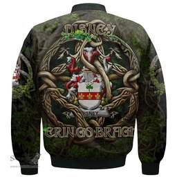 ScotsTee Shop Irish Disney Coat of Arms Irish Jacket Family Crest Irish Is My Root Bomber Jacket