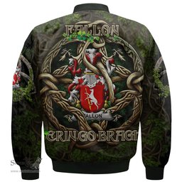 ScotsTee Shop Irish Fallon or O Fallon Coat of Arms Irish Jacket Family Crest Irish Is My Root Bomber Jacket