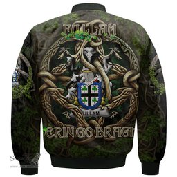 ScotsTee Shop Irish Fullam Coat of Arms Irish Jacket Family Crest Irish Is My Root Bomber Jacket
