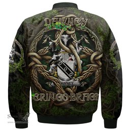 ScotsTee Shop Irish Dawney or Dawnay Coat of Arms Irish Jacket Family Crest Irish Is My Root Bomber Jacket