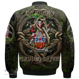 ScotsTee Shop Irish Dennehy or O Dennehy Coat of Arms Irish Jacket Family Crest Irish Is My Root Bomber Jacket