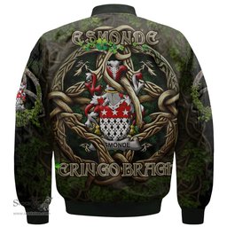 ScotsTee Shop Irish Esmonde Coat of Arms Irish Jacket Family Crest Irish Is My Root Bomber Jacket