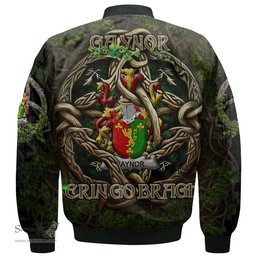ScotsTee Shop Irish Gaynor or McGaynor Coat of Arms Irish Jacket Family Crest Irish Is My Root Bomber Jacket