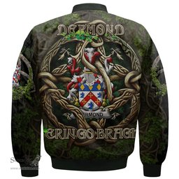 ScotsTee Shop Irish Dermond or O Dermond Coat of Arms Irish Jacket Family Crest Irish Is My Root Bomber Jacket