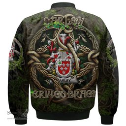 ScotsTee Shop Irish Darley Coat of Arms Irish Jacket Family Crest Irish Is My Root Bomber Jacket