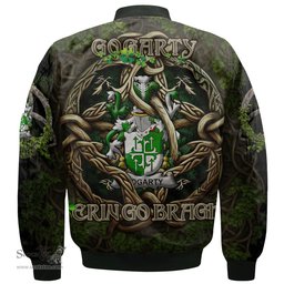ScotsTee Shop Irish Gogarty Coat of Arms Irish Jacket Family Crest Irish Is My Root Bomber Jacket