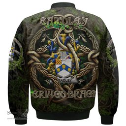 ScotsTee Shop Irish Eardley Coat of Arms Irish Jacket Family Crest Irish Is My Root Bomber Jacket