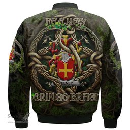 ScotsTee Shop Irish Feeney or O Feney Coat of Arms Irish Jacket Family Crest Irish Is My Root Bomber Jacket