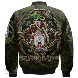 ScotsTee Shop Irish Leary or O Leary Coat of Arms Irish Jacket Family Crest Irish Is My Root Bomber Jacket