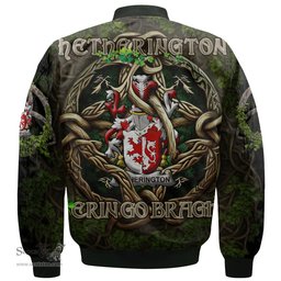 ScotsTee Shop Irish Hetherington Coat of Arms Irish Jacket Family Crest Irish Is My Root Bomber Jacket