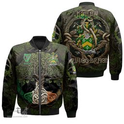 ScotsTee Shop Irish Homan or Howman Coat of Arms Irish Jacket Family Crest Irish Is My Root Bomber Jacket