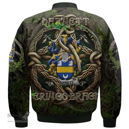 ScotsTee Shop Irish Harnett or Hartnet Coat of Arms Irish Jacket Family Crest Irish Is My Root Bomber Jacket