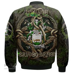 ScotsTee Shop Irish Lennon or O Lennon Coat of Arms Irish Jacket Family Crest Irish Is My Root Bomber Jacket