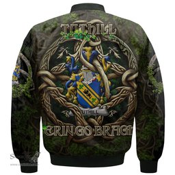 ScotsTee Shop Irish Tuthill Coat of Arms Irish Jacket Family Crest Irish Is My Root Bomber Jacket