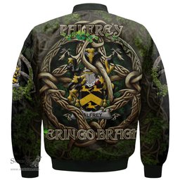 ScotsTee Shop Irish Palfrey Coat of Arms Irish Jacket Family Crest Irish Is My Root Bomber Jacket