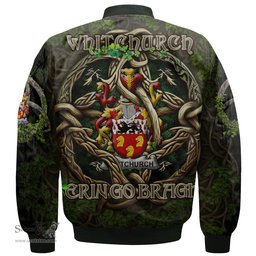 ScotsTee Shop Irish Whitchurch Coat of Arms Irish Jacket Family Crest Irish Is My Root Bomber Jacket
