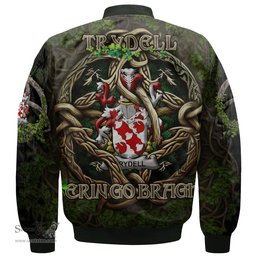 ScotsTee Shop Irish Trydell Coat of Arms Irish Jacket Family Crest Irish Is My Root Bomber Jacket