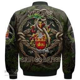 ScotsTee Shop Irish Yarner Coat of Arms Irish Jacket Family Crest Irish Is My Root Bomber Jacket