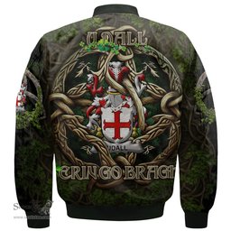ScotsTee Shop Irish Udall Coat of Arms Irish Jacket Family Crest Irish Is My Root Bomber Jacket