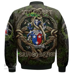 ScotsTee Shop Irish Studdert Coat of Arms Irish Jacket Family Crest Irish Is My Root Bomber Jacket