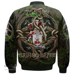 ScotsTee Shop Irish Toomey or O Twomey Coat of Arms Irish Jacket Family Crest Irish Is My Root Bomber Jacket