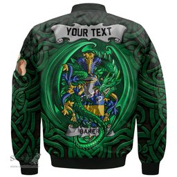 ScotsTee Shop Irish Baker Coat of Arms Irish Jacket Family Crest Green Dragon Of Ireland Bomber Jacket