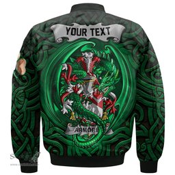 ScotsTee Shop Irish Armorer Coat of Arms Irish Jacket Family Crest Green Dragon Of Ireland Bomber Jacket