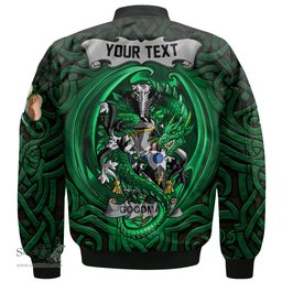 ScotsTee Shop Irish Goodman Coat of Arms Irish Jacket Family Crest Green Dragon Of Ireland Bomber Jacket