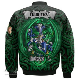 ScotsTee Shop Irish Digby Coat of Arms Irish Jacket Family Crest Green Dragon Of Ireland Bomber Jacket