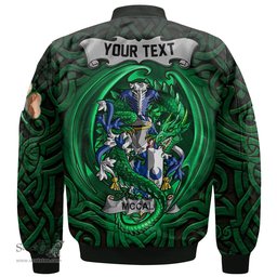 ScotsTee Shop Irish McCall Coat of Arms Irish Jacket Family Crest Green Dragon Of Ireland Bomber Jacket